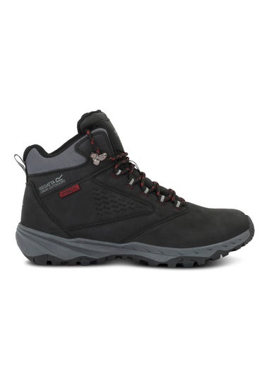 Regatta Black/Red Amble Water Repellent Walking Boots