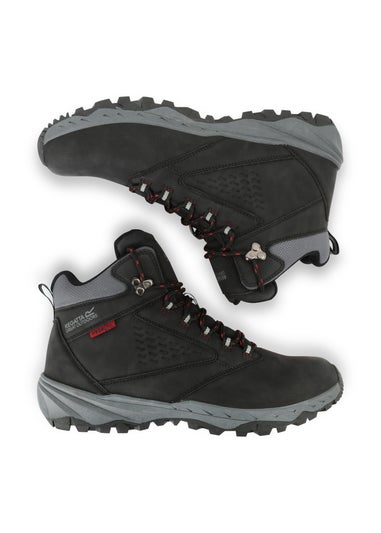 Regatta Black/Red Amble Water Repellent Walking Boots