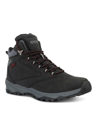Regatta Black/Red Amble Water Repellent Walking Boots