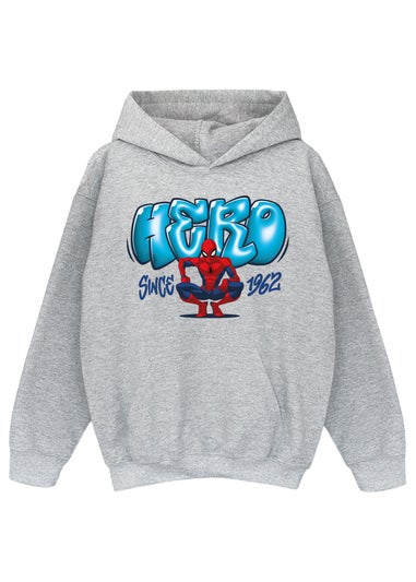 Marvel Spider-Man Hero Kids Grey Hoodie (3-13 Years)