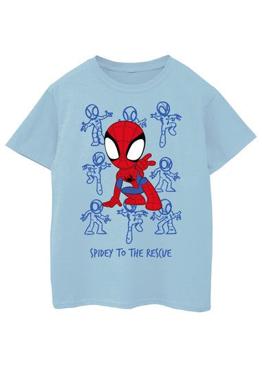 Marvel Spidey To The Rescue Kids Blue Graphic T-Shirt (3-13 Years)