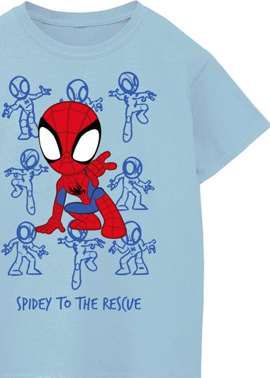 Marvel Spidey To The Rescue Kids Blue Graphic T-Shirt (3-13 Years)