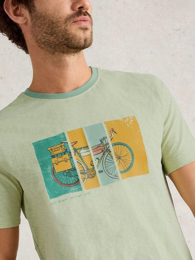 T-Shirt Abersoch mit Bike-Motiv
