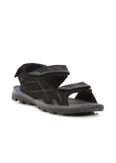 Regatta Black Nautical Blue Dark Grey Kota Drift EVA Cushioned Walking Sandals