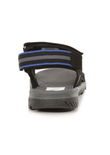 Regatta Black Nautical Blue Dark Grey Kota Drift EVA Cushioned Walking Sandals