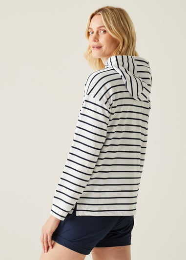 Regatta White/Navy Multi Stripe Bayletta II Hoody