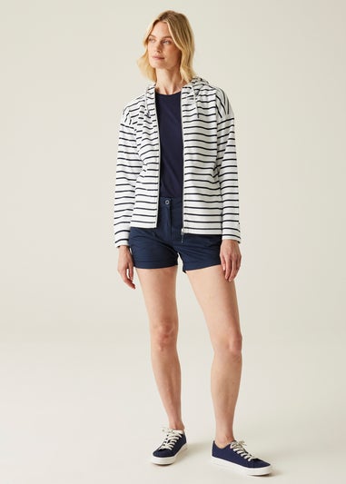 Regatta White/Navy Multi Stripe Bayletta II Hoody