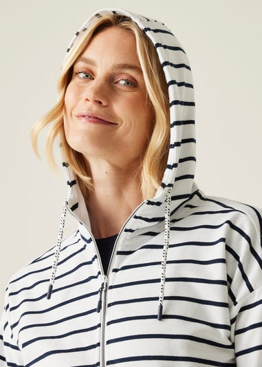 Regatta White/Navy Multi Stripe Bayletta II Hoody