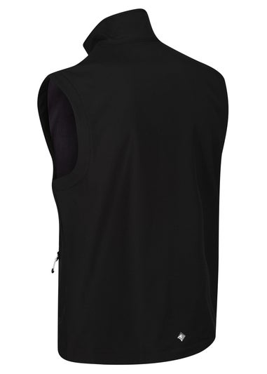 Regatta Black Bradwell III Water Repellent Softshell Bodywarmer