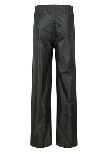 Regatta Dark Olive Adult Stormbreak Waterproof Hydrofort Overtrousers
