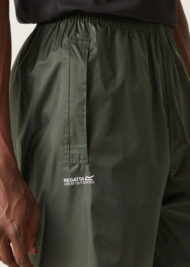 Regatta Dark Olive Adult Stormbreak Waterproof Hydrofort Overtrousers
