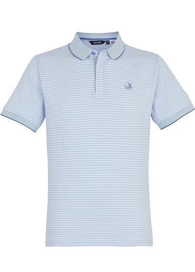 Regatta Skyway White Stripe Tiver Polo Shirt