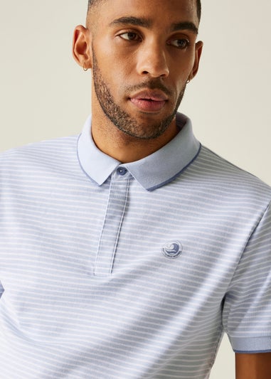 Regatta Skyway White Stripe Tiver Polo Shirt