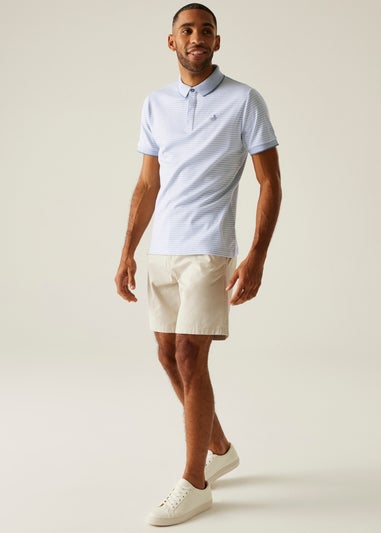 Regatta Skyway White Stripe Tiver Polo Shirt