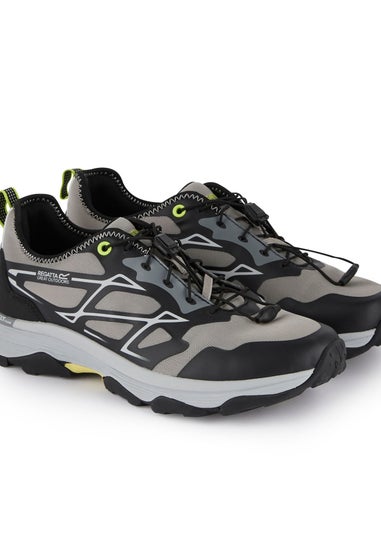 Regatta Grey/Black Lime Blaze Water Repellent Trainers