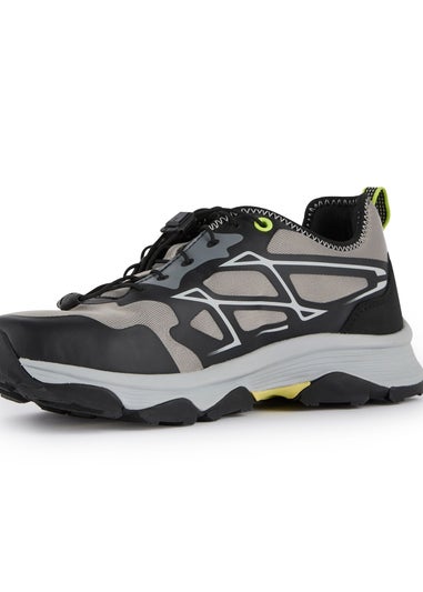Regatta Grey/Black Lime Blaze Water Repellent Trainers