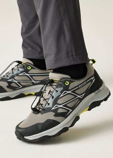 Regatta Grey/Black Lime Blaze Water Repellent Trainers