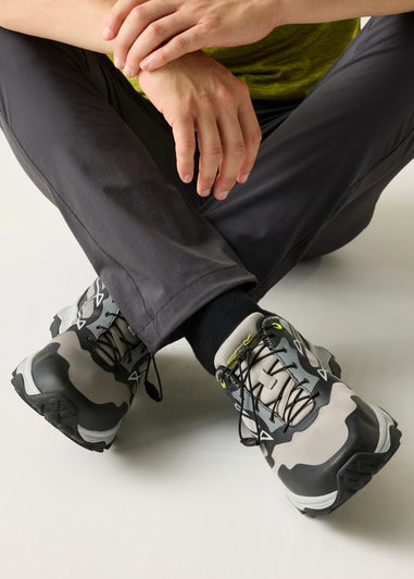 Regatta Grey/Black Lime Blaze Water Repellent Trainers