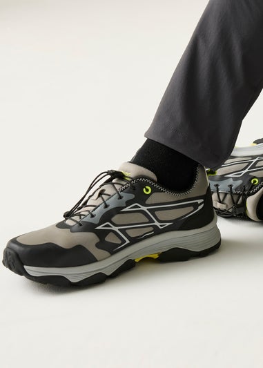 Regatta Grey/Black Lime Blaze Water Repellent Trainers
