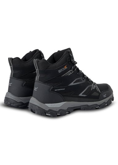 Regatta Black Granit Holcombe III Waterproof Breathable Isotex Walking Boots
