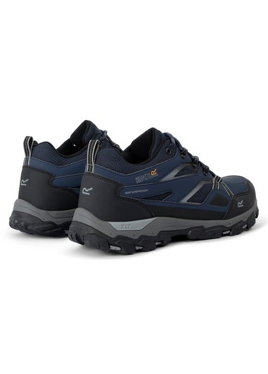 Regatta Navy Dark Steel Holcombe Low III Waterproof Breathable Isotex Walking Shoes