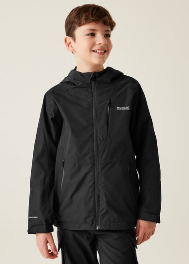 Regatta Black Kids Junior Calderdale III Waterproof Breathable Isotex Jacket (3-16 yrs)