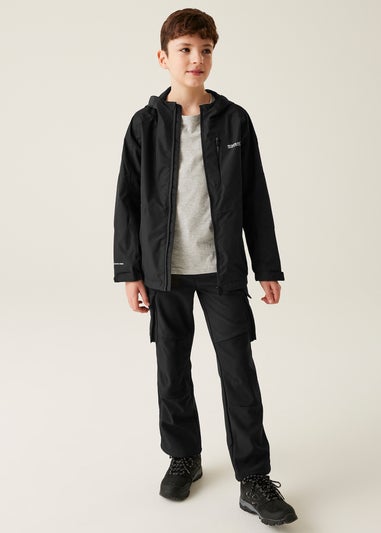 Regatta Black Kids Junior Calderdale III Waterproof Breathable Isotex Jacket (3-16 yrs)