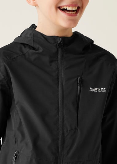 Regatta Black Kids Junior Calderdale III Waterproof Breathable Isotex Jacket (3-16 yrs)
