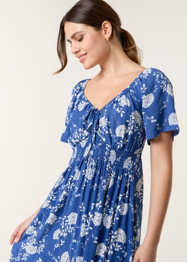 Blue Vanilla Blue Rick Rack Woven Midi Dress