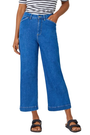 Roman Denim Cotton Denim Stretch Culottes