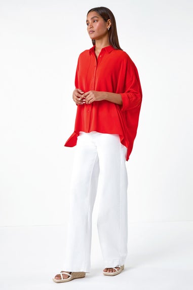 Roman Orange Relaxed Smart Stretch Shirt