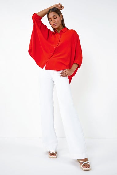 Roman Orange Relaxed Smart Stretch Shirt