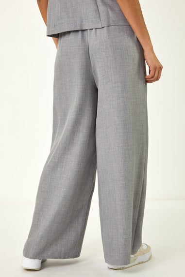 Dusk Grey Dusk Elasticated Waist Wide Leg Trouser