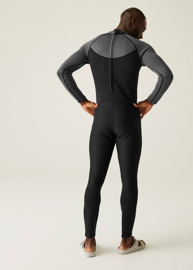 Regatta Black Dark Grey White Full Lightweight Wetsuit