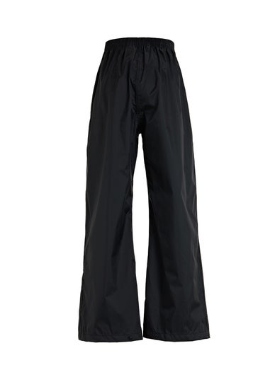 Regatta Kids Pack It Black Waterproof Breathable Isolite Overtrousers (2-14 yrs)