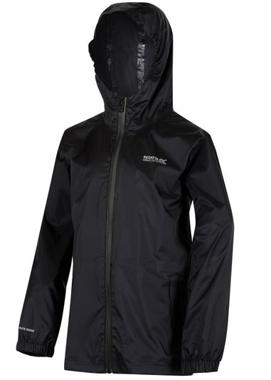 Regatta Black Kids Pack-It III Waterproof Breathable Isolite Jacket (3-16 Years)