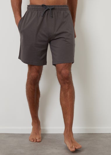 Threadbare Black 2 Pack Cotton Blend Lounge Shorts