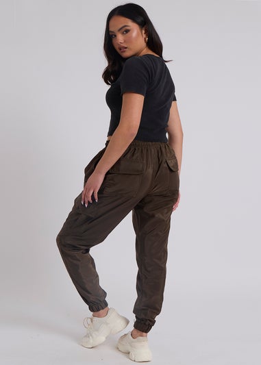 Urban Bliss Khaki Parachute Cargo Trouser