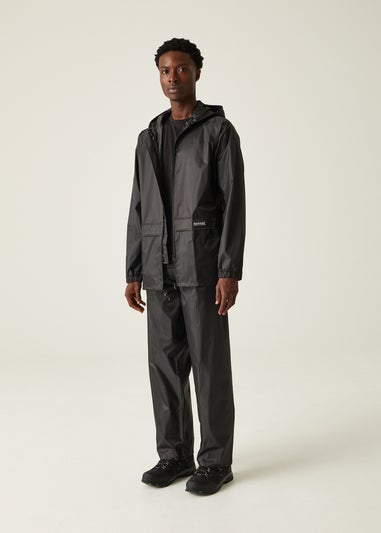 Regatta Black Adult Stormbreak Waterproof Hydrofort Overtrousers