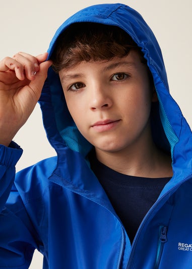 Regatta Blue Kids Junior Calderdale III Waterproof Breathable Isotex Jacket (3-16 Years)