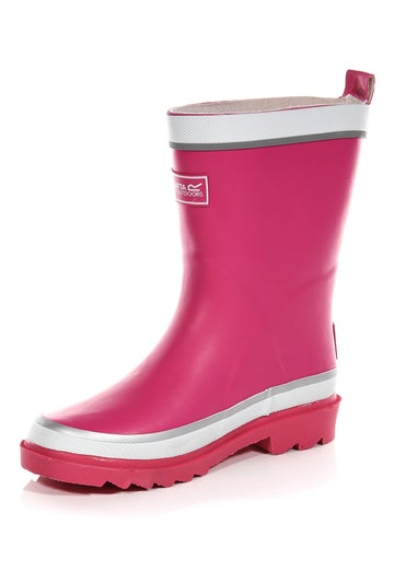 Regatta Rose Pink Kids Foxfire Reflective Wellies