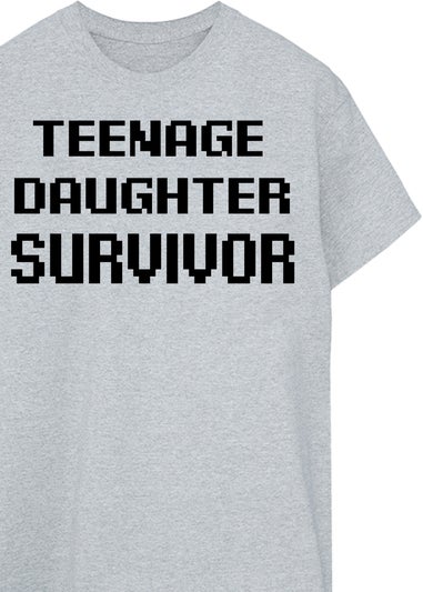 Brands In Teenage Daughter Survivor Grey T Shirt