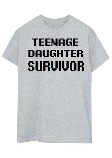 Brands In Teenage Daughter Survivor Grey T Shirt
