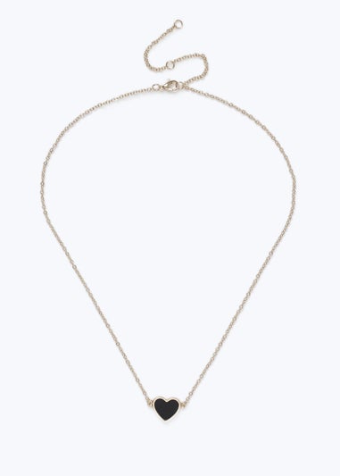 Muse Black Heart Necklace