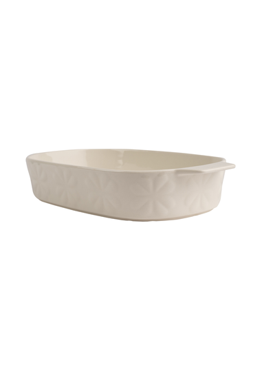 Beau & Elliot Ivory Carnaby Small Porcelain Embossed Oven Dish