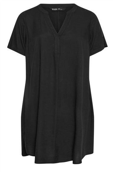 Yours Curve Black Midi Tunic Dress