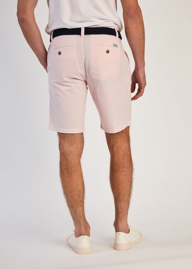 Tokyo Laundry Rose Cotton Oxford Shorts with Belt