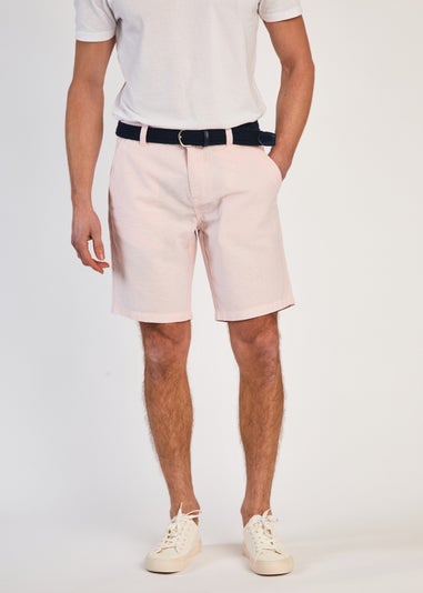 Tokyo Laundry Rose Cotton Oxford Shorts with Belt