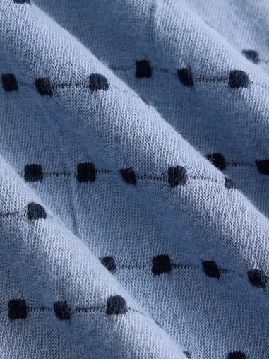 Besticktes Streifen-T-Shirt