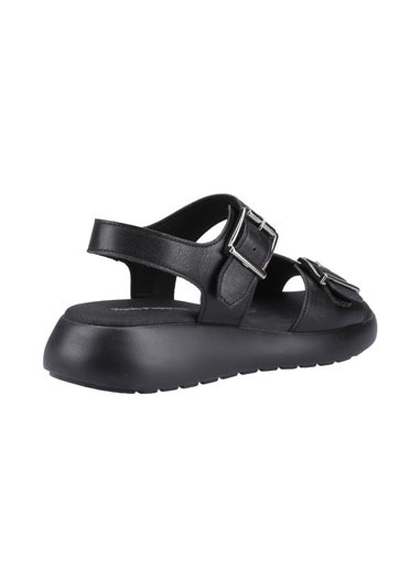 Hush Puppies Black Alison Buckle Sandal